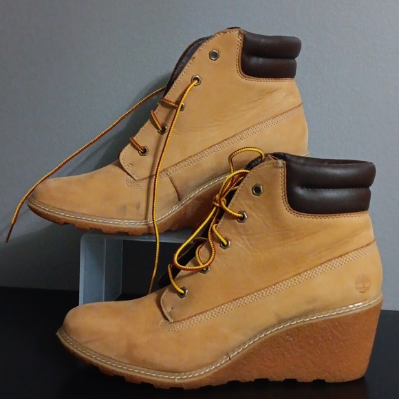 Timberland Shoes - Timberland Amston Textured Wedge Leather Boot